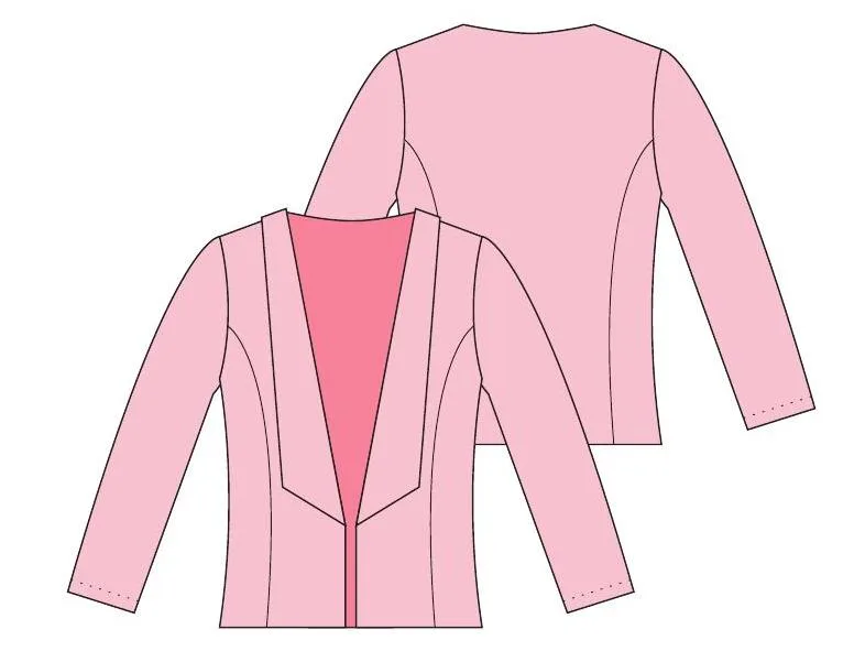 Жакет женский (размер XS-XL) — лист 1
