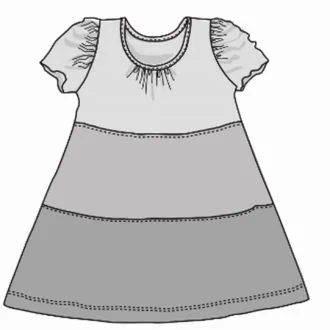 Трикотажное платье для девочки (р. 134-170)