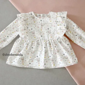 Блузка для девочек (размеры 1-7 лет)