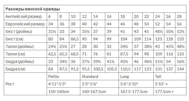 Женская пижама (размер 6-26англия) — лист 6