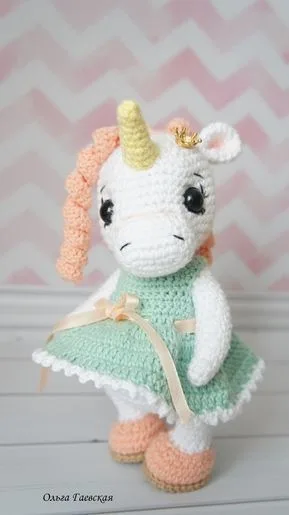 Вязанная игрушка «Крошка — единорожка» — лист 2