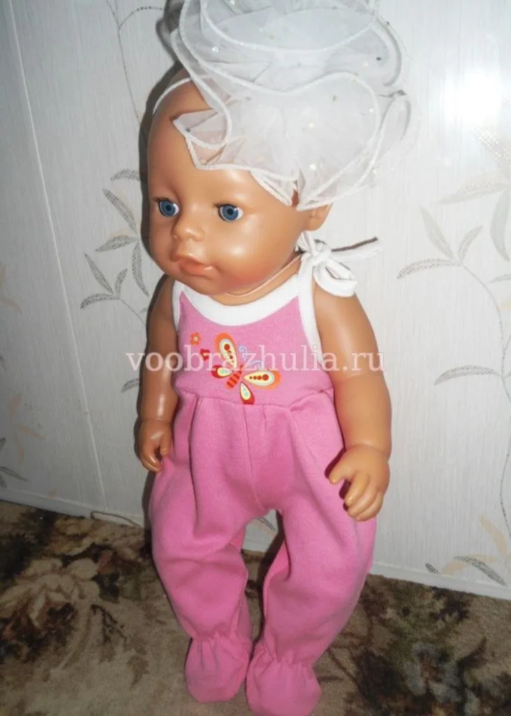 Ползунки на завязках для куклы Baby Born — лист 1