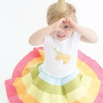 Радужная юбка для девочки (р. 4-6лет)
