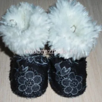 Угги с мехом для куклы Baby Born