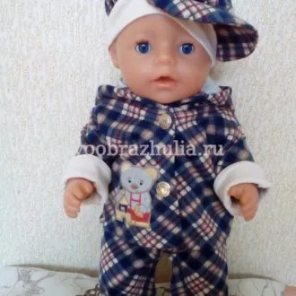 Теплый костюм "Мишутка" для куклы Baby Born