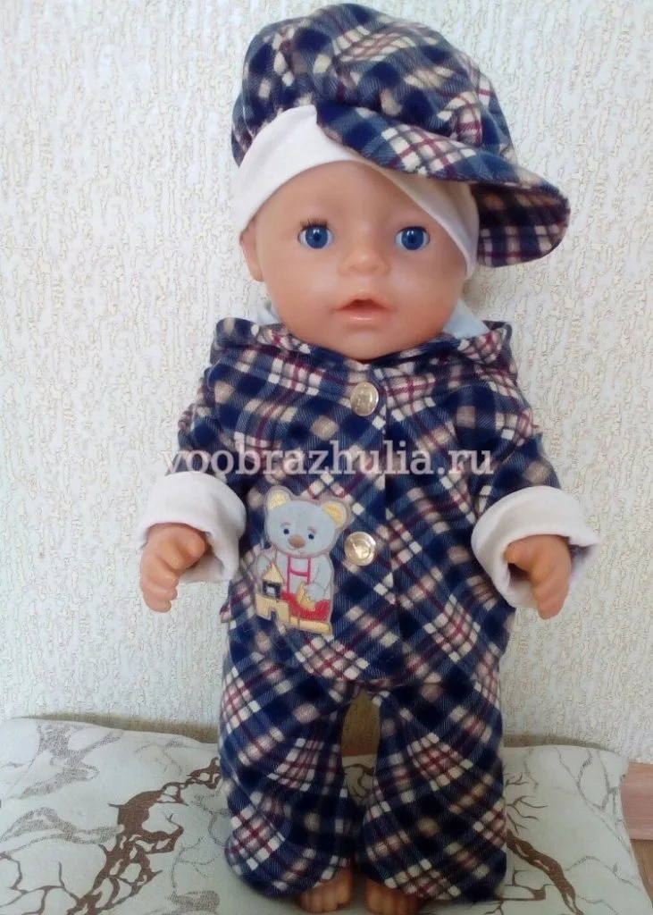Теплый костюм «Мишутка» для куклы Baby Born — лист 1