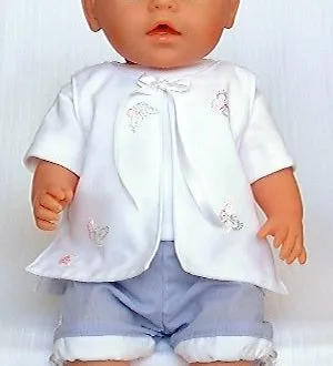 Футболка, шорты и жилетка для куклы Baby Born р. 43см