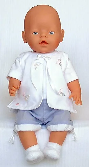 Футболка, шорти та жилетка для ляльки Baby Born нар. 43см