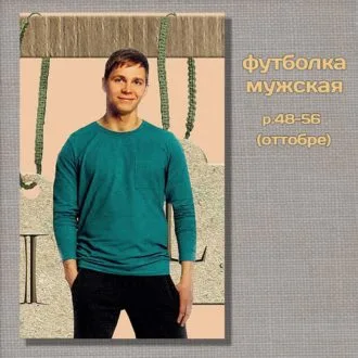 Футболка мужская с длинным рукавом