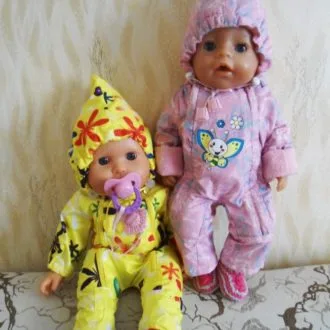 Комбинезон для куклы Baby Born с капюшоном