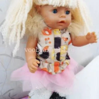 Угги с мехом для куклы Baby Born