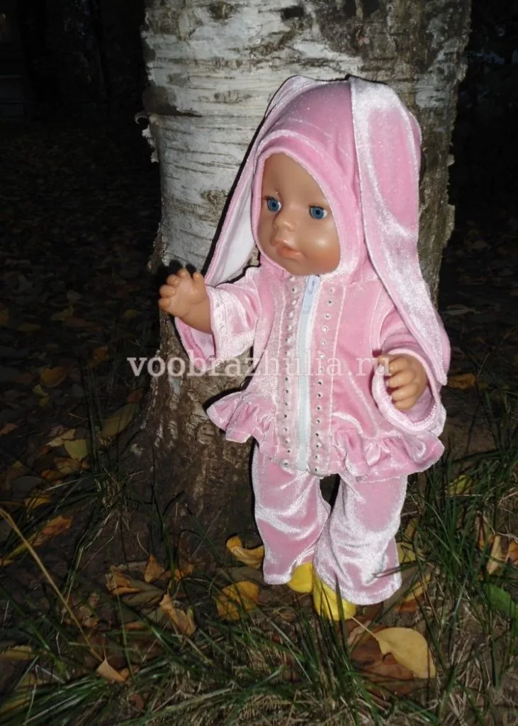 Костюм «Зайка» для куклы Baby Born — лист 1