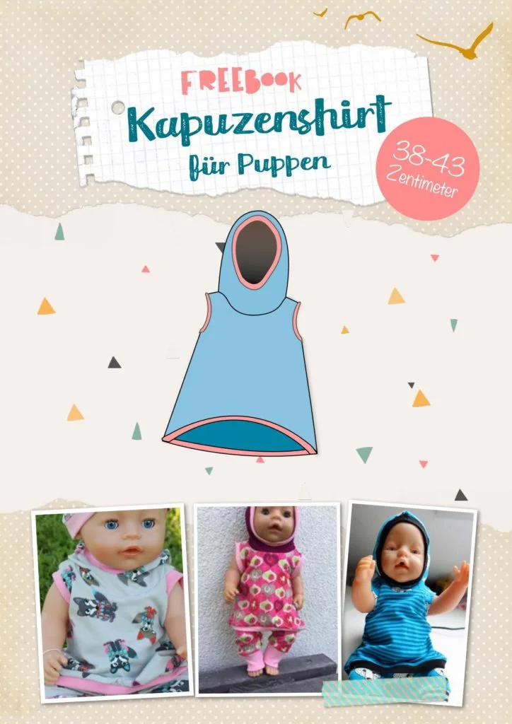 Трикотажная туника для кукол Baby Born и Anabel — лист 1