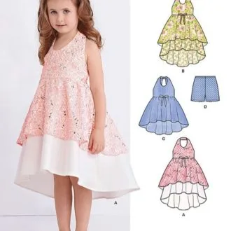 Платье для девочек (размеры 3-8 лет)