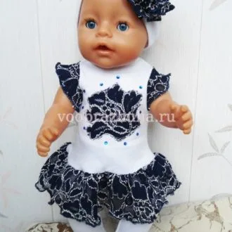 Комплект туники и лосин для куклы Baby Born