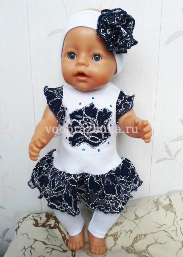 Комплект туники и лосин для куклы Baby Born — лист 1