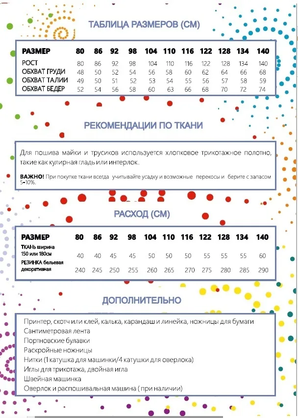 Майка та трусики для дівчаток (розміри 80-140)