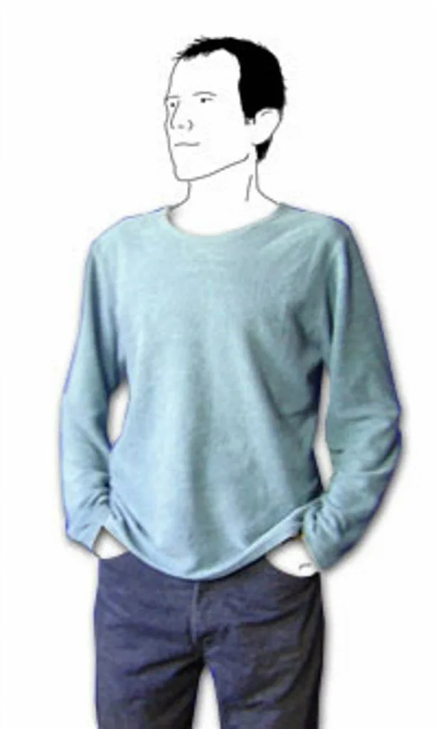 Мужской лонгслив (размер S-M-L-XL) — лист 1