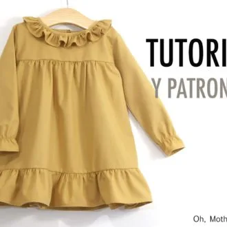 Платье для девочки с оборками, 2-8 лет
