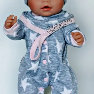 Слип для куклы Baby Born с капюшоном и завязками
