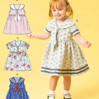 Платье в морском стиле для девочки (размер  6мес-4года)