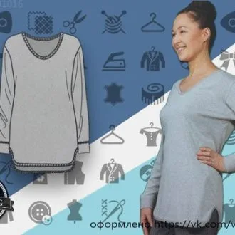 Блуза из трикотажа (р 34-52)