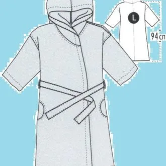 Женский банный халат, размеры XS–3XL