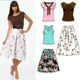 Комплект юбка и майка для женщин
