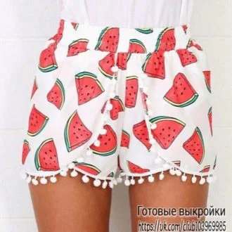 Женские шорты на резинке (р XS-XL)