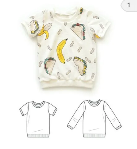 Футболка Размеры 0-6 лет — лист 1
