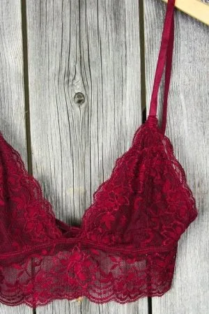 Асимметричный кружевной бралетт, размеры S-XL