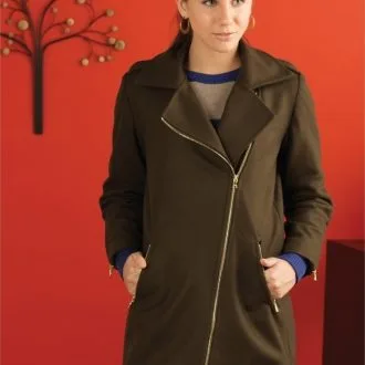 Женская куртка с косой застежкой р-р XS-S-M-L-XL (40-56 рус. таблица в файле)