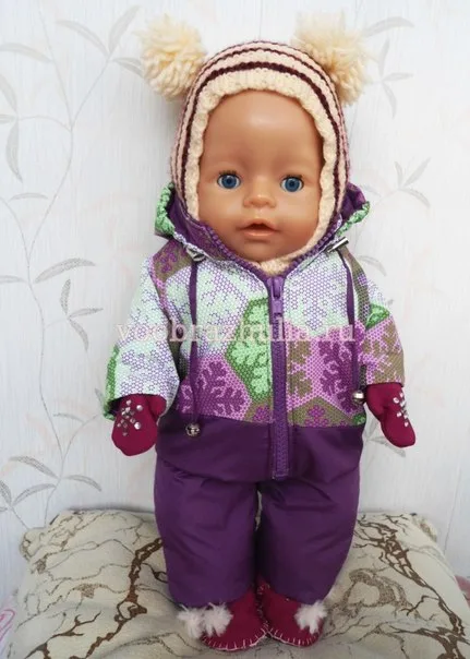Теплая одежда для куклы Baby Born подробности в описании — лист 1