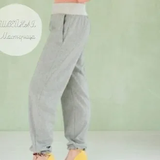 Женские свободные casual-брюки с манжетами, европейские размеры 34–44