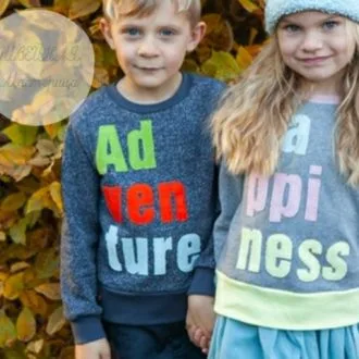 Детский свитшот «Shirt Happiness» с принтом