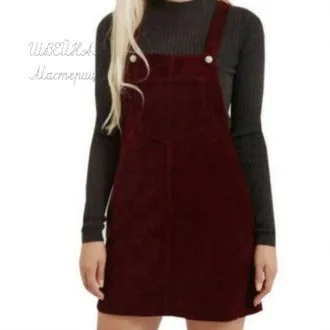 Женский вельветовый/джинсовый сарафан (XS-XL)