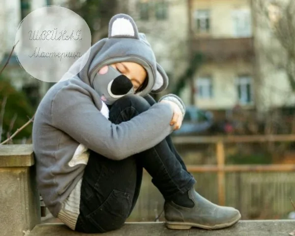 Дитяча захисна багаторазова маска та вушка коали