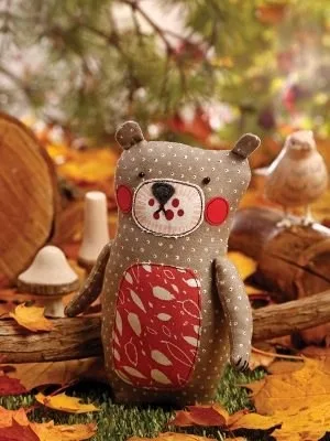 Мишка из ткани — лист 1