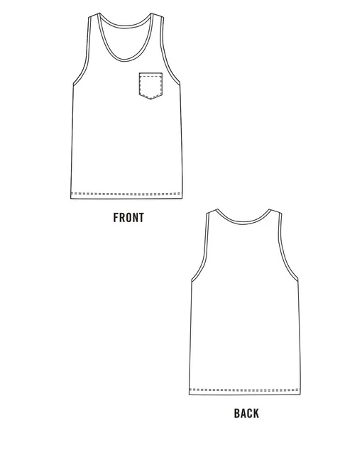 Майка чоловіча з кишенькою (XS-XXL)