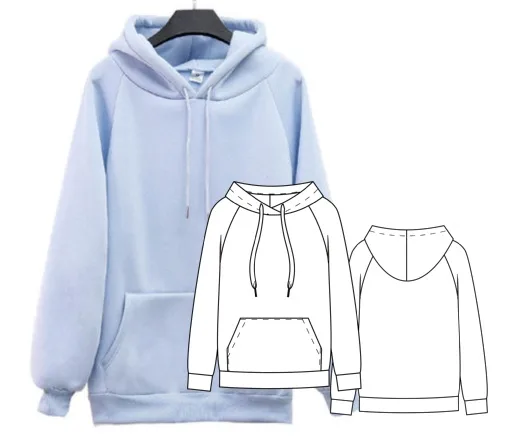 Толстовка женская, XS-XXL — лист 1