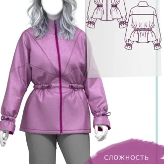 Женская ветровка, 40–68 российские размеры