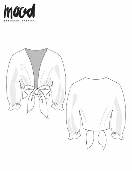 Женский топ с завязками (0-30 US) — лист 1