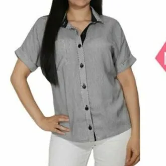 Женская блуза-рубашка с коротким рукавом, XS-XXL