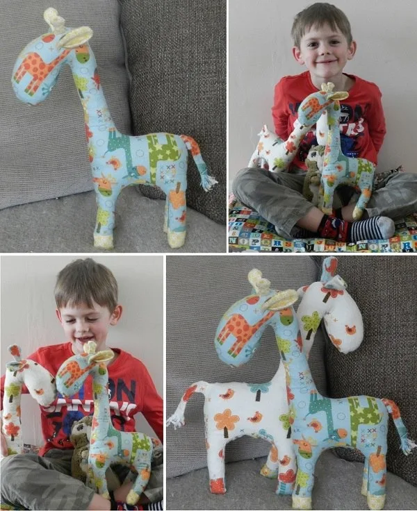 Мягкая игрушка-жираф с длинной шеей — лист 1
