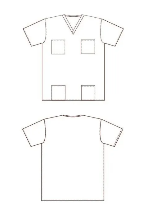 Медицинский женский костюм: кофта и брюки (XS-XL) — лист 2