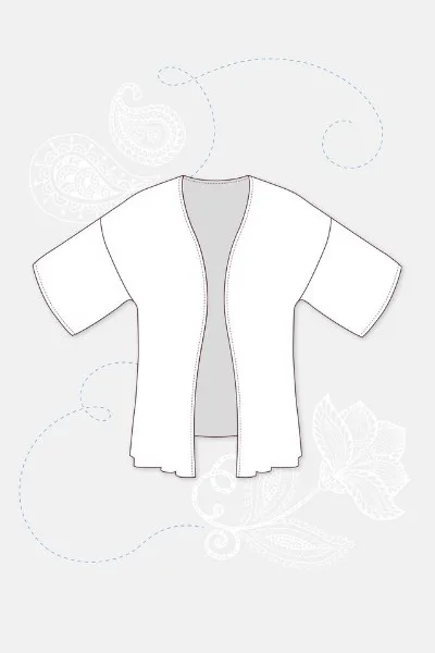 Літнє домашнє кімоно (One size (S-L))