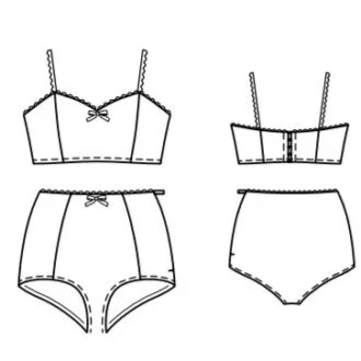 Бюстье и трусы, 34-42 европейские размеры