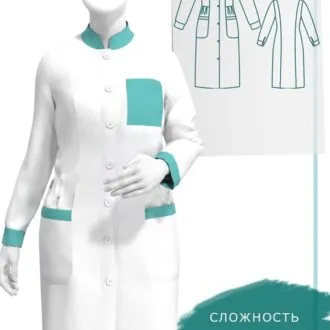 Медицинский халат (Размер 40 - 68 Россия)