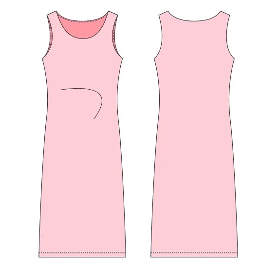 Женское платье-майка ( XS,S,M,L,XL) — лист 1