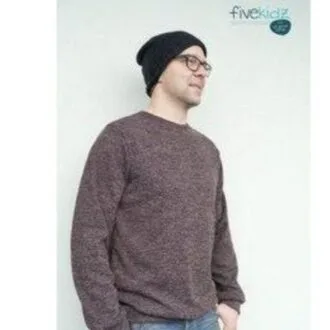 Мужской свитшот свободного кроя с круглой горловиной, размеры S-XXL